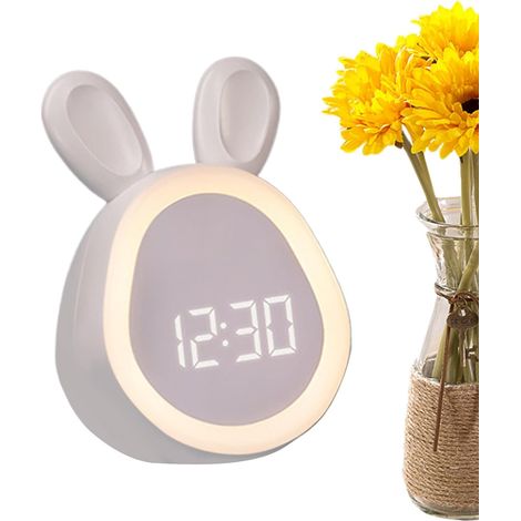 Réveil Mignon de Table pour la Chambre à Coucher Veilleuse Nuit (1/5)