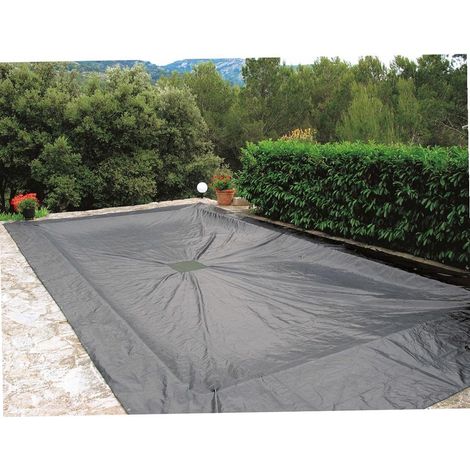 Bâche de Piscine Rectangulaire 140 g/m² Anti-UV Œillets 6 x 12 m (1/2)