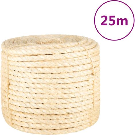 Corde 100 % sisal 14 mm 25 m (1/4)