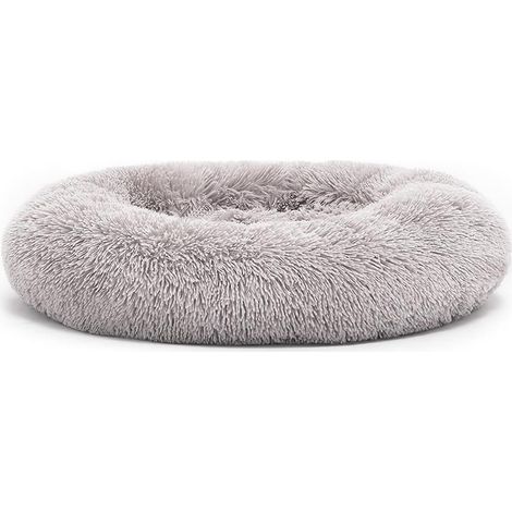 Cuccia Batuffolo in soffice peluche con bordo rialzato per cani e gatti: 50 x 25 cm - rosa (1/3)