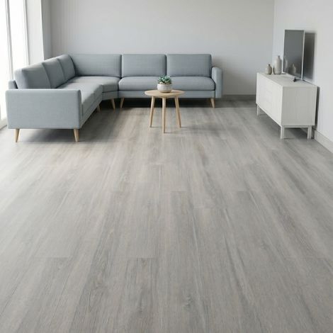 Suelo vinílico SPC click 5 mm efecto madera Gris Perla ISOVEX (2,21 m²)