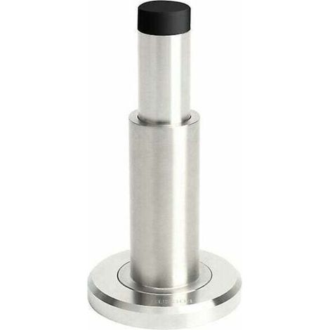 Acier inoxydable 304 Réglable Extra-long arrêt de Porte en caoutchouc Protection Poignee Porte butoir de porte mural butée de porte murale argent，