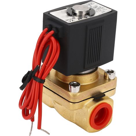 Schnell ansprechendes pneumatisches Magnetventil, optimale Abdichtung, Kupfer, stromlos geschlossen, für Öl und Luft, G3/8, 24 V DC (1/5)