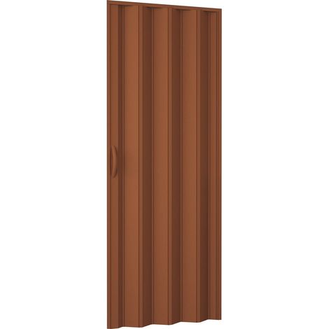 Porta a soffietto in PVC con apertura laterale e chiusura magnetica - Brown