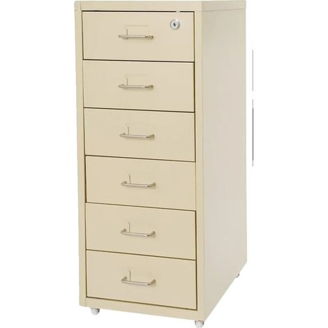 Armadio per documenti, con serratura, struttura robusta, colore beige. (1/2)