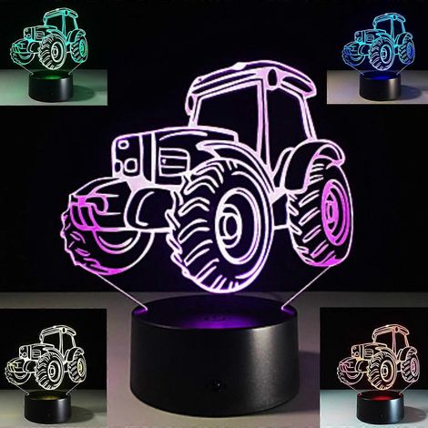 SCSYV 3D LED-USB-Nachtlicht, 7-farbige LED-Tischlampe, Weihnachtsgeschenk (1/5)