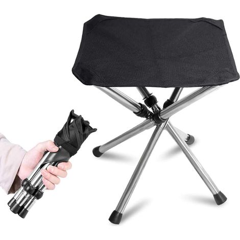 Chaise de camping, tabouret extérieur pliable, tabouret de randonnée portable pour activités de plein air (1/3)