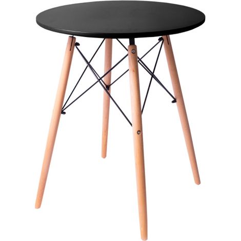 Table à manger Aga 60 cm Noir (1/5)