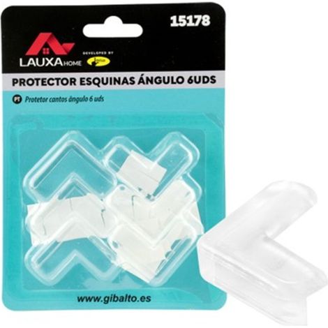 Protector Esquinas Ángulo Mini 30mm Lauxa Home - Pack 6 Uds. Transparente