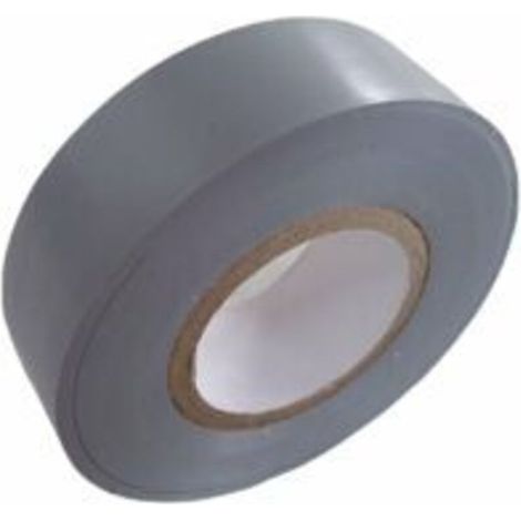 Bardusch-Ruban adhésif isolant électrique  Rouleaux isolation thermique PVC pour réparation voiture, vélo, bricolage, gaine électricien, Haute qualité  30m x 18mm Couleur Gris argenté  Lot de 1 Roulea