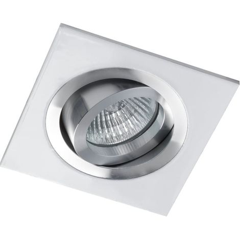 Helium versenkter Ring quadratisch weiß / Aluminium CRISTALRECORD 03-061-00-000 (1/5)