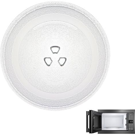 Assiette tournante universelle pour micro-ondes, 24,5 cm, plaque en verre, plaque de rechange pour micro-ondes, cuisine, salle à manger (1/5)