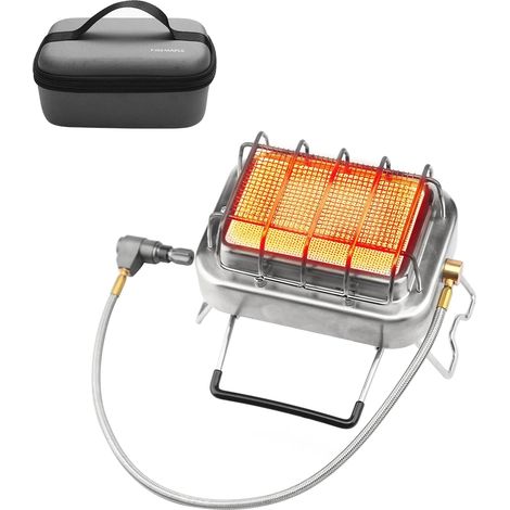 Réchaud de Camping Chauffant Portable, 2 en 1, pour Pêche sur Glace, Randonnée, Chasse et L'observation de la Faune, Adapté pour 1 à 2 Personnes (1/5)