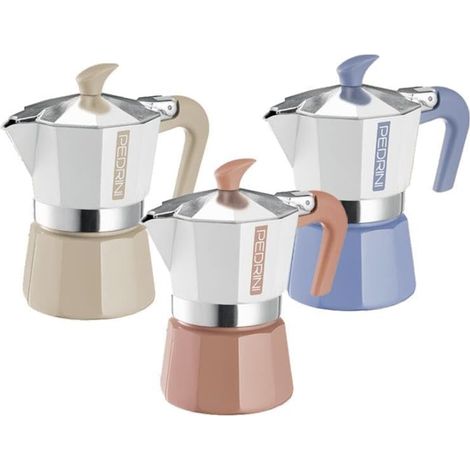 PEDRINI Cafetera Pedrini 6 Tazas Pintada Aluminio Color 2025 (02CF169)