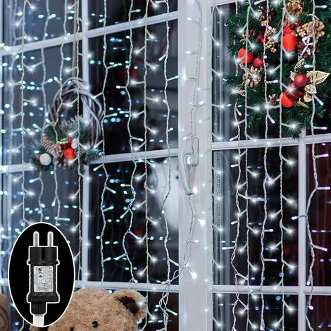SWANEW 10M 100 Luci a stringa Bianco freddo 8 modalità di illuminazione Party Garden Decorazione per esterni per interni Luci di Natale IP44 (1/5)