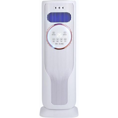 Climatiseur Portable de Refroidissement D'air évaporatif avec écran LED à Distance 4Modes 3 Vitesses Auto-Off 1.2L Réservoir D'eau Ventilateur de Refroidissement de Tour Sans Lame Debout Silencieux. (1/5)