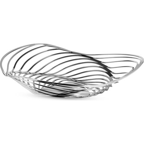 Alessi ACO03 Trinity cesta de acero inoxidable 33 cm