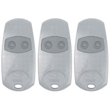 Came – Pack de 3 télécommandes 2 boutons 433,92 MHz – Portée 100 m – Alimentation 2 piles CR2016 – Compatible avec TOP432M, TOP432S