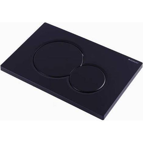 Pour plaque de déclenchement Geberit Sigma 01 - noir mat (1/3)