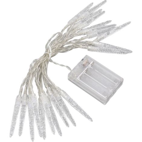 Guirlande LED Gouttes de Glace - Toivize - 20 LEDs 3m - Décoration Intérieure Chaleureuse Noël (1/5)