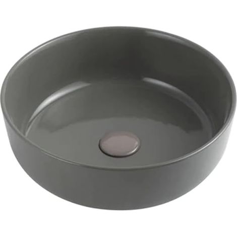 LAVABO DI APPOGGIO SLIM Ceramica LINPHA Mod 01 DM 385 Lavandino Grigio Cemento