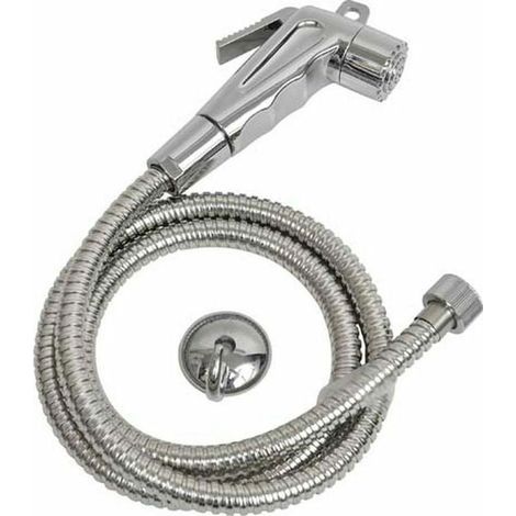 Jet-WC-Handbrause-Set mit 120 cm Schlauch und Wandhalterung aus Edelstahl (1/3)