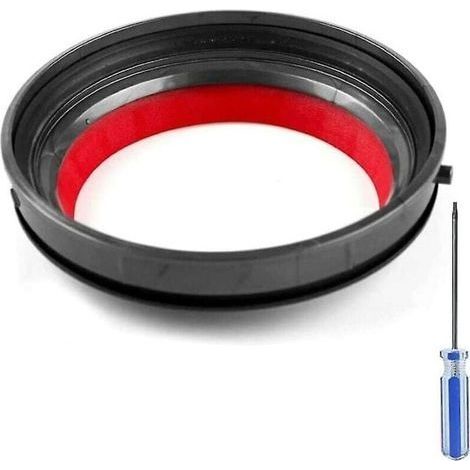 Lot de 2 anneaux de joint de poubelle fixe supérieure compatibles avec Dyson V10 et SV12, Pièces de rechange aspirateur