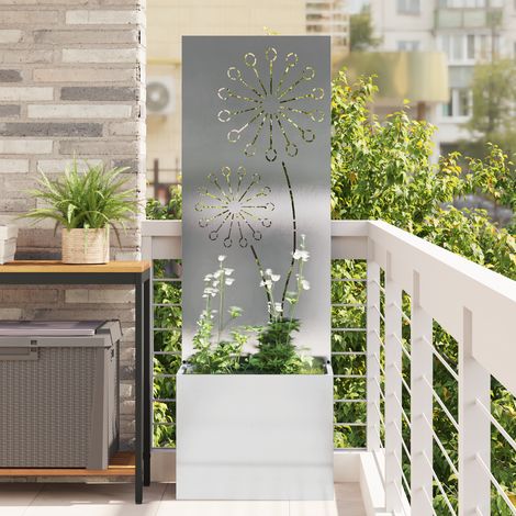 Pantalla de Privacidad para Jardín Plata 50 x 32 x 150 cm vidaXL