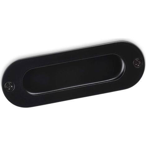Einlassgriff EL-08 120 x 41 x 14,5 mm Edelstahl schwarz matt (1/3)