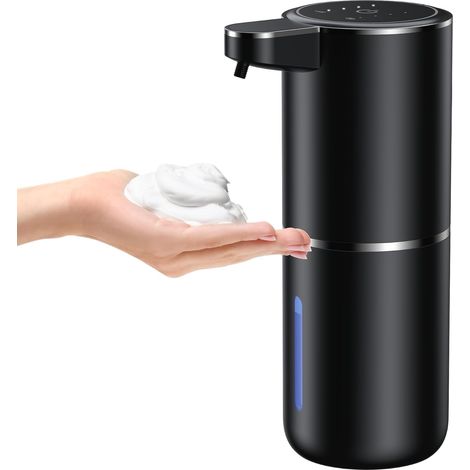 LaBlanc - Automatischer Seifenspender mit Wandbefestigung und Infrarotsensor, 380 ML elektrischer Seifenspender Ohne Bohren, USB wiederaufladbar, IPX5 Wasserdicht für Bad, Toilette und Küche (1/5)