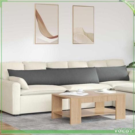 Coussins de canapé - FAFEISY - 42013869 - Gris foncé - 200 x 40 cm - Lot de 2 (1/5)
