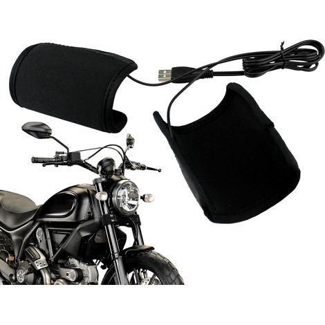 Chauffe-poignées de Moto Housses de poignée chauffantes à température constante, Chauffage de Guidon Polyvalent pour Les Voyages et Les trajets (1/5)