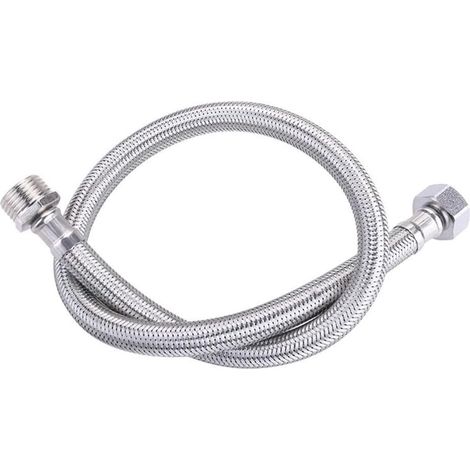 Tuyau flexible en maille 1/2" pour tuyau tressé de 20 cm en acier inoxydable pour cuisine et salle de bain Design antirouille (1/5)