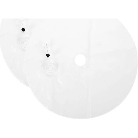 Lot de 2 supports pour arche de ballons, sac à eau pour colonne de ballons, accessoires de mariage-36.00X36.00X0.10CM-White (1/2)