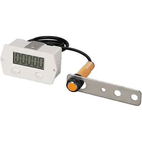 Compteur de clics électroniques, compteur de lignes magnétique haute sensibilité Xj-5j, blanc (1 pièce) (1/5)