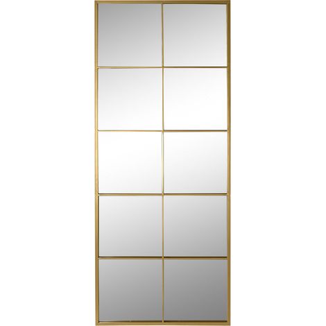Espejo Hierro Cristal 60X2X150 Ventana Dorado ES198825 (1/3)