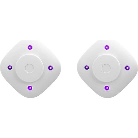 Lot de 2 stérilisateurs UV avec lampe de désinfection automatique à l'ozone pour toilettes, compatible avec les toilettes domestiques. (1/5)
