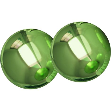 2pièces Boule Réfléchissante Poli Sphère Miroir Décorative pour Jardin Terrasse Et Intérieur Couleur Gemme Verte Parfaite pour Contemplation Décoration Extérieure (1/5)