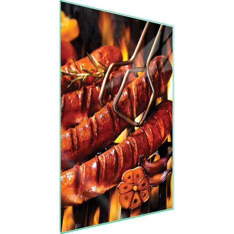 Schneidebrett aus Glas, 35 x 52 Grill (1/5)