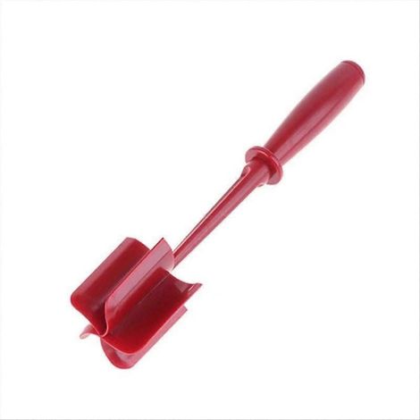 Hamburger hachoir, potato presse bœuf smasher outil de cuisine, rouge (1/5)