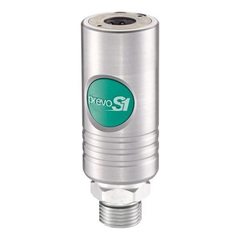 Raccord rapide de sécurité PREVOST, Filetage vers Mâle G 1/2 Mâle 1/2pouces Euro 10,4 en Acier inoxydable ( Prix pour 1 )