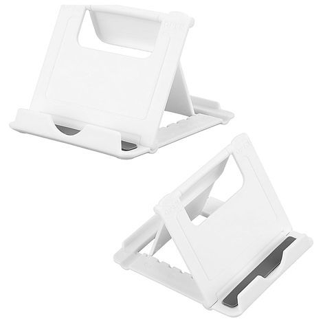 Lntyq Lot de 2 Supports de téléphone de Bureau réglables, Support de Tablette Pliable Compatible Smartphone pour café Bureau Maison Regarder des Films et vidéos (1/5)