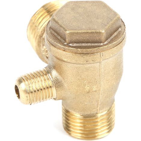 Clapet anti-retour en laiton, silencieux, sans huile, 1/2" 3/8" M10, accessoire pour compresseurs et pompes à air (1/5)