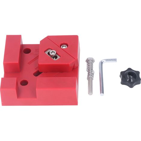 Abrazaderas de ángulo recto de 90 grados, herramienta de carpintería de plástico ajustable para armarios y cajones. (1/5)