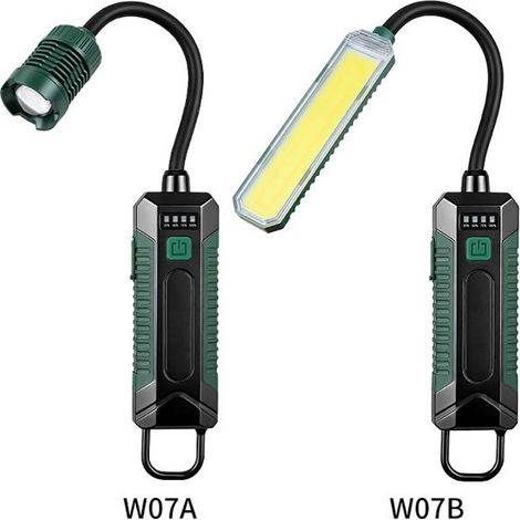 Tubo flessibile magnetico pieghevole a 360° con ventosa, illuminazione di emergenza a LED per esterni, luce da lavoro per riparazioni auto. (1/3)