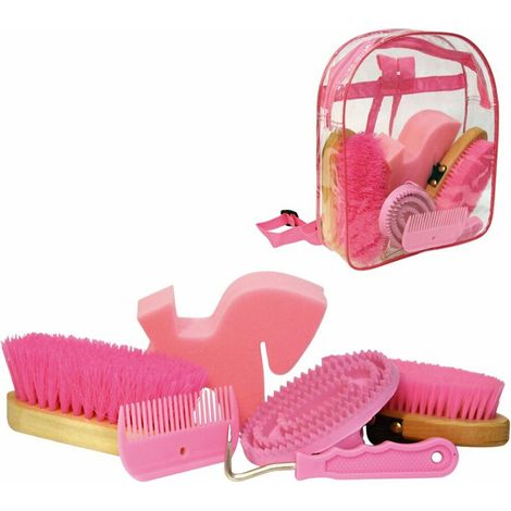 Kerbl Putz Rucksack pink Putzset Pflegeset Pferde Putzzeug Bürsten Striegel (1/3)
