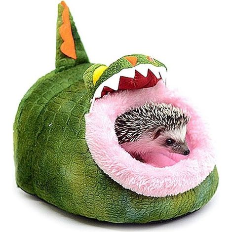 Lit Hamster, Weiches Plüsch-Haustierbett mit abnehmbarem Kissen für Hamster, Igel und junge Meerschweinchen Croc KORB