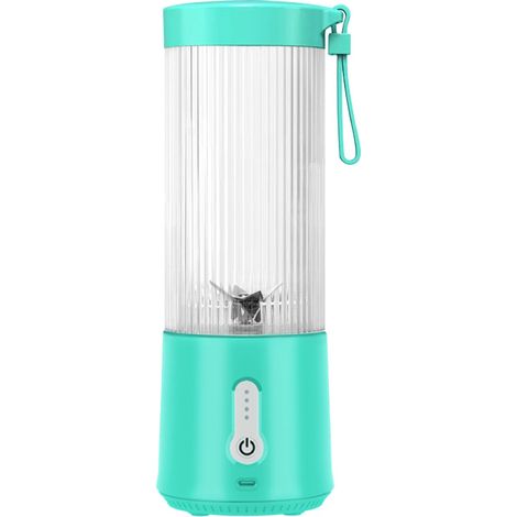 Extracteur de jus portable multifonctionnel (bleu menthe) avec interface USB (1/3)