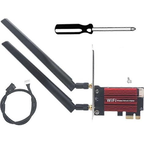 Carte Wi-Fi MT7927 + Antenne 10 dB Tri-bande 2,4 GHz/5 GHz/6 GHz 8774M, adaptateur PCI-E sans fil, Bluetooth 5.4, carte réseau Wi-Fi de bureau (1/5)
