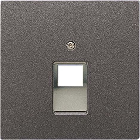 Tapa para toma de teléfono o datos RJ11-RJ45 ANTRACITA JUNG AL 2969-1 UA AN